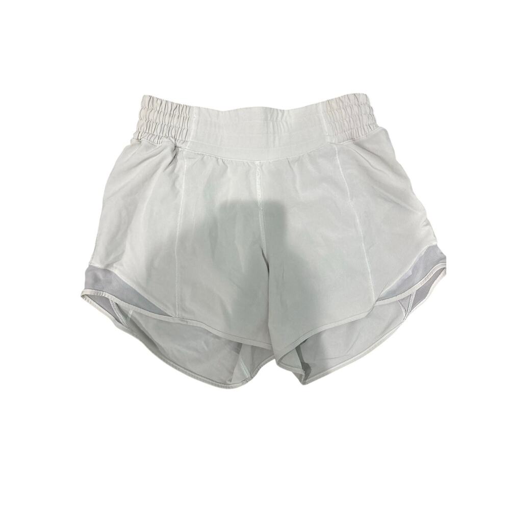 Lululemon light gray hotty hot shorts